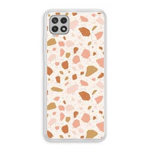 CaseCompany Terrazzo N°18: Samsung Galaxy A22 4G Transparant Hoesje
