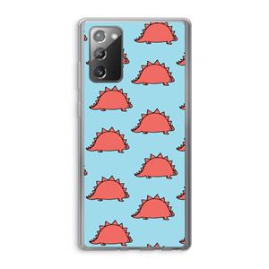 CaseCompany Dinosawrr: Samsung Galaxy Note 20 / Note 20 5G Transparant Hoesje