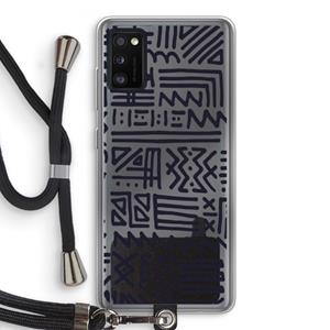 CaseCompany Marrakech print: Samsung Galaxy A41 Transparant Hoesje met koord