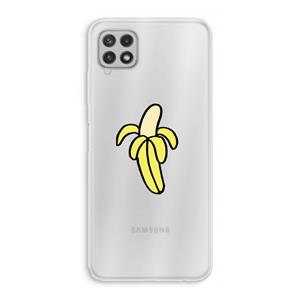 CaseCompany Banana: Samsung Galaxy A22 4G Transparant Hoesje