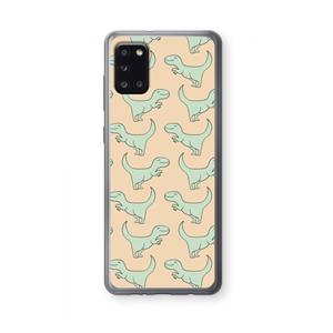 CaseCompany Dinos: Samsung Galaxy A31 Transparant Hoesje