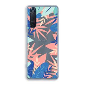 CaseCompany Tropisch: Sony Xperia 5 II Transparant Hoesje