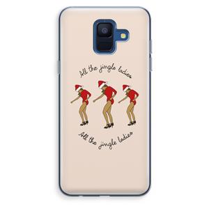 CaseCompany Jingle Ladies: Samsung Galaxy A6 (2018) Transparant Hoesje