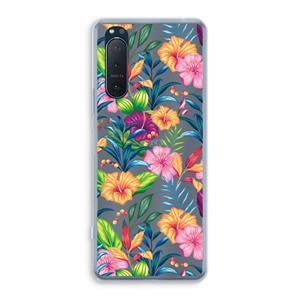 CaseCompany Tropisch 2: Sony Xperia 5 II Transparant Hoesje