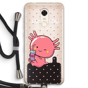 CaseCompany Love You A Lotl: Xiaomi Redmi 5 Transparant Hoesje met koord