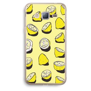 CaseCompany When Life Gives You Lemons...: Samsung Galaxy J3 (2016) Transparant Hoesje
