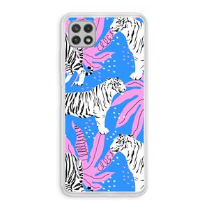 CaseCompany Tijger: Samsung Galaxy A22 4G Transparant Hoesje