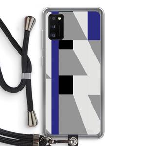 CaseCompany Gestalte 2: Samsung Galaxy A41 Transparant Hoesje met koord