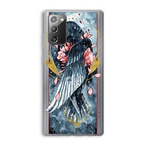 CaseCompany Golden Raven: Samsung Galaxy Note 20 / Note 20 5G Transparant Hoesje