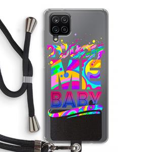 CaseCompany Touch Me: Samsung Galaxy A12 Transparant Hoesje met koord