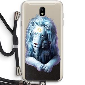 CaseCompany Child Of Light: Samsung Galaxy J7 (2017) Transparant Hoesje met koord