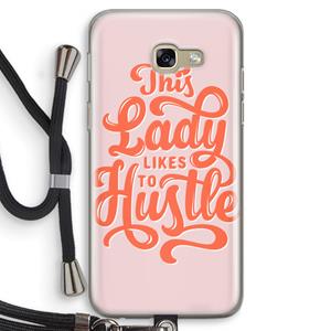 CaseCompany Hustle Lady: Samsung Galaxy A5 (2017) Transparant Hoesje met koord