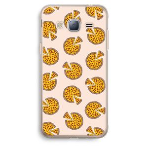CaseCompany You Had Me At Pizza: Samsung Galaxy J3 (2016) Transparant Hoesje