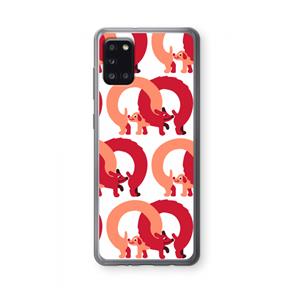 CaseCompany Dogs: Samsung Galaxy A31 Transparant Hoesje