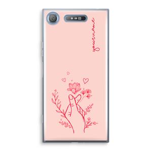 CaseCompany Giving Flowers: Sony Xperia XZ1 Transparant Hoesje