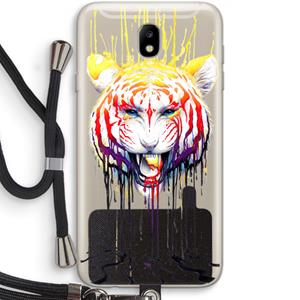 CaseCompany Fading: Samsung Galaxy J7 (2017) Transparant Hoesje met koord