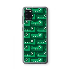 CaseCompany Crocs: Samsung Galaxy A31 Transparant Hoesje