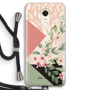 CaseCompany Sweet heaven geometrics: Xiaomi Redmi 5 Transparant Hoesje met koord