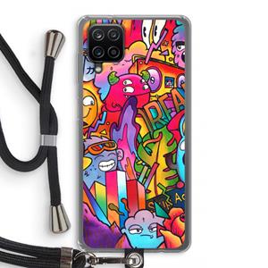 CaseCompany Dreams: Samsung Galaxy A12 Transparant Hoesje met koord