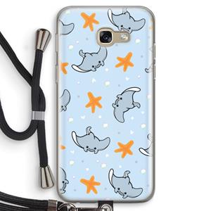 CaseCompany Manta: Samsung Galaxy A5 (2017) Transparant Hoesje met koord