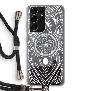 CaseCompany It's Complicated: Samsung Galaxy S21 Ultra Transparant Hoesje met koord