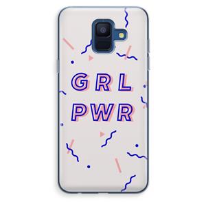 CaseCompany GRL PWR: Samsung Galaxy A6 (2018) Transparant Hoesje