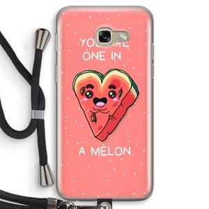 CaseCompany One In A Melon: Samsung Galaxy A5 (2017) Transparant Hoesje met koord