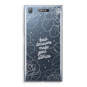 CaseCompany Good stories: Sony Xperia XZ1 Transparant Hoesje
