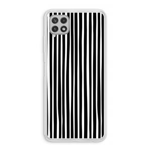 CaseCompany Stripes: Samsung Galaxy A22 4G Transparant Hoesje