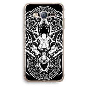 CaseCompany Oh Deer: Samsung Galaxy J3 (2016) Transparant Hoesje