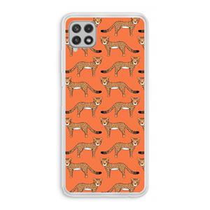 CaseCompany Cheetah: Samsung Galaxy A22 4G Transparant Hoesje