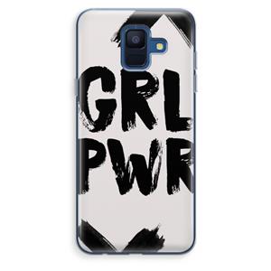 CaseCompany Girl Power #2: Samsung Galaxy A6 (2018) Transparant Hoesje