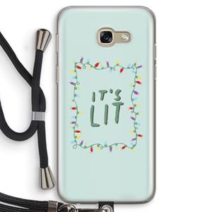 CaseCompany It's Lit: Samsung Galaxy A5 (2017) Transparant Hoesje met koord
