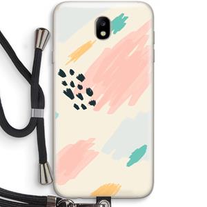 CaseCompany Sunday Chillings: Samsung Galaxy J7 (2017) Transparant Hoesje met koord