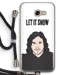 CaseCompany Let It Snow: Samsung Galaxy A5 (2017) Transparant Hoesje met koord