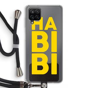 CaseCompany Habibi Majorelle : Samsung Galaxy A12 Transparant Hoesje met koord