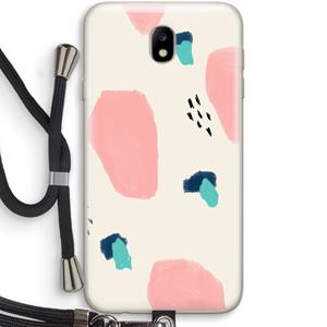 CaseCompany Monday Surprise: Samsung Galaxy J7 (2017) Transparant Hoesje met koord