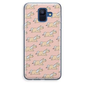 CaseCompany Ponys: Samsung Galaxy A6 (2018) Transparant Hoesje