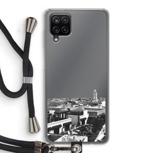 CaseCompany Marrakech Skyline : Samsung Galaxy A12 Transparant Hoesje met koord