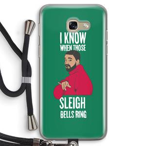 CaseCompany Sleigh Bells Ring: Samsung Galaxy A5 (2017) Transparant Hoesje met koord