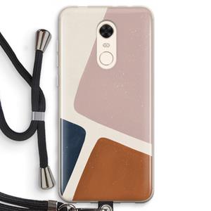 CaseCompany Geo #2: Xiaomi Redmi 5 Transparant Hoesje met koord