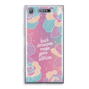 CaseCompany Good stories: Sony Xperia XZ1 Transparant Hoesje