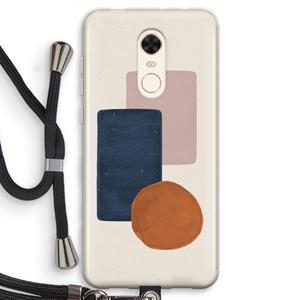 CaseCompany Geo #3: Xiaomi Redmi 5 Transparant Hoesje met koord