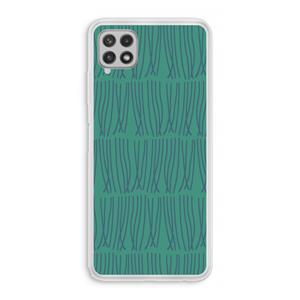 CaseCompany Swirls: Samsung Galaxy A22 4G Transparant Hoesje