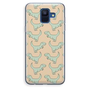 CaseCompany Dinos: Samsung Galaxy A6 (2018) Transparant Hoesje