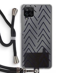 CaseCompany Marrakech Arrows: Samsung Galaxy A12 Transparant Hoesje met koord