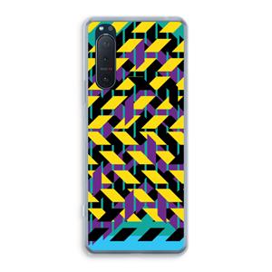 CaseCompany Skew Bee 3: Sony Xperia 5 II Transparant Hoesje