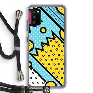 CaseCompany Pop Art #1: Samsung Galaxy A41 Transparant Hoesje met koord