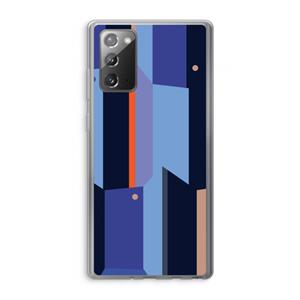 CaseCompany Gestalte 3: Samsung Galaxy Note 20 / Note 20 5G Transparant Hoesje