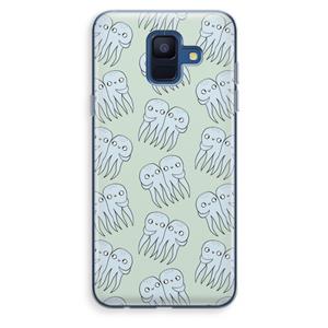 CaseCompany Octopussen: Samsung Galaxy A6 (2018) Transparant Hoesje